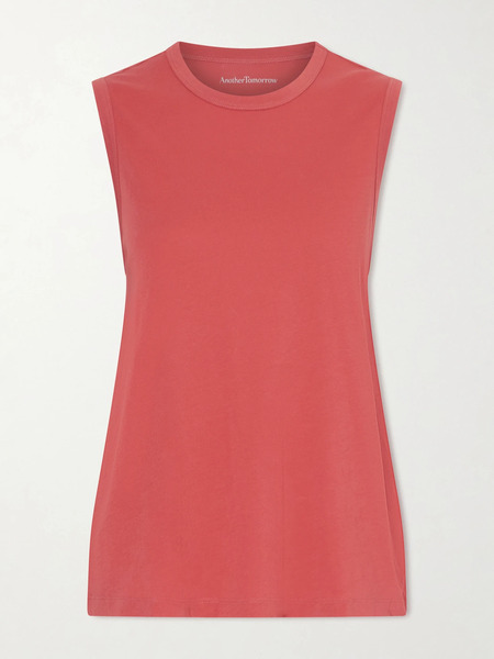  Another Tomorrow Another Tomorrow - Organic Cotton-jersey Tank - Pink 