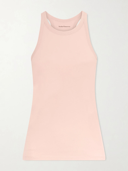  Another Tomorrow Another Tomorrow - Racerback Jersey Tank - Pastel Pink 