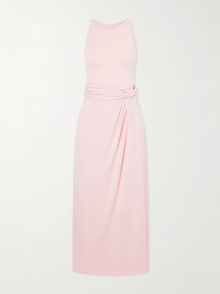  Another Tomorrow Another Tomorrow - Stretch-jersey Midi Dress - Pastel Pink 