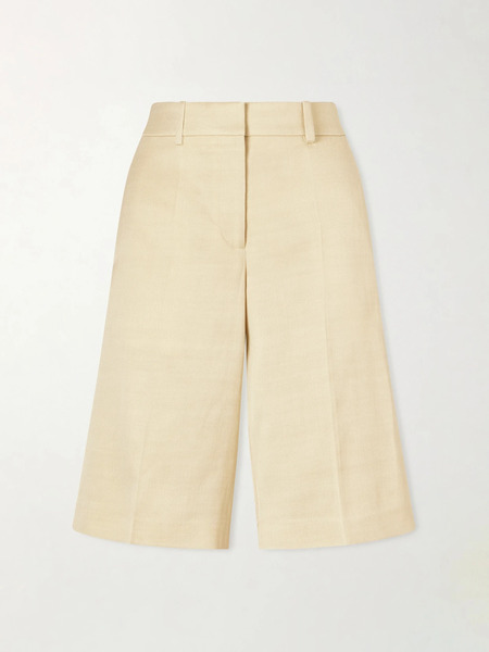  Another Tomorrow Another Tomorrow - Twill Straight-leg Shorts - Sand 