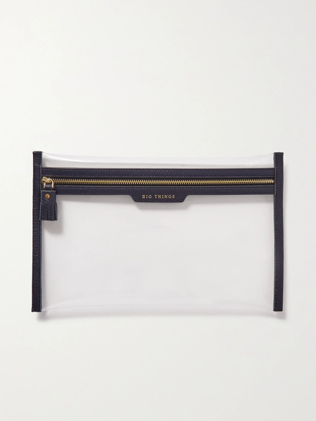  Anya Hindmarch Anya Hindmarch - Loose Pocket Big Things Leather-trimmed Tpu Clutch - Clear 