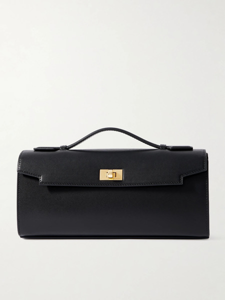  Anya Hindmarch Anya Hindmarch - Mortimer Leather Clutch - Black 