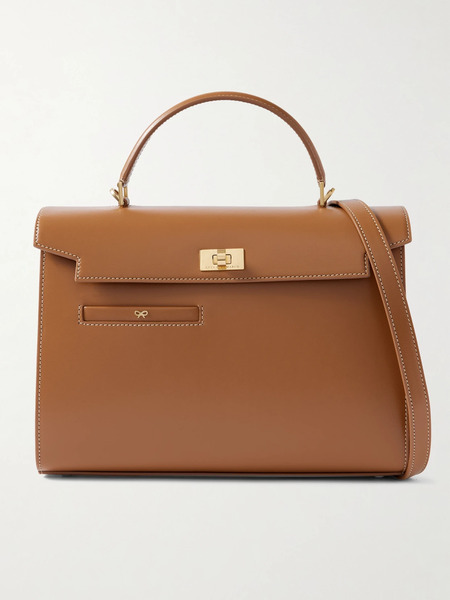  Anya Hindmarch Anya Hindmarch - Mortimer Leather Shoulder Bag - Camel 