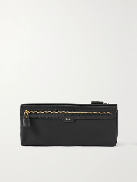  Anya Hindmarch Anya Hindmarch - Night And Day Recycled Shell, Pvc And Leather Cosmetics Case - Black 
