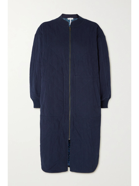  Apiece Apart Apiece Apart - Garreth Reversible Quilted Cotton-canvas Coat - Navy 