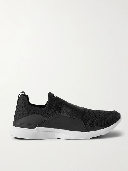  Apl Athletic Propulsion Labs Apl Athletic Propulsion Labs - Techloom Bliss Mesh And Stretch Slip-on Sneakers - Black 