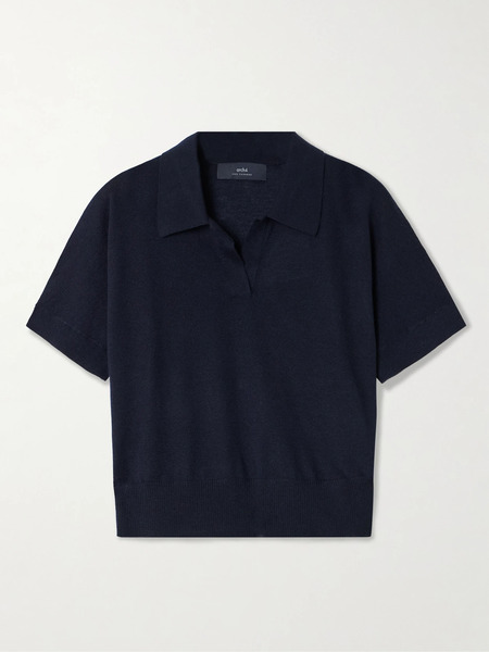  Arch4 Arch4 - Aldwich Organic Cashmere Polo Shirt - Navy 