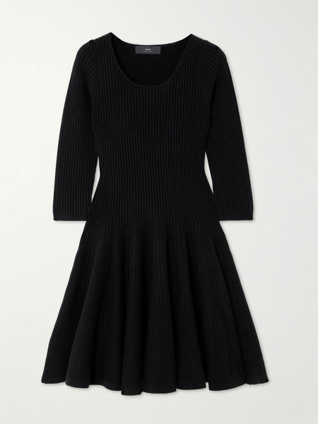  Arch4 Arch4 - Bronte Ribbed Cashmere Dress - Black 