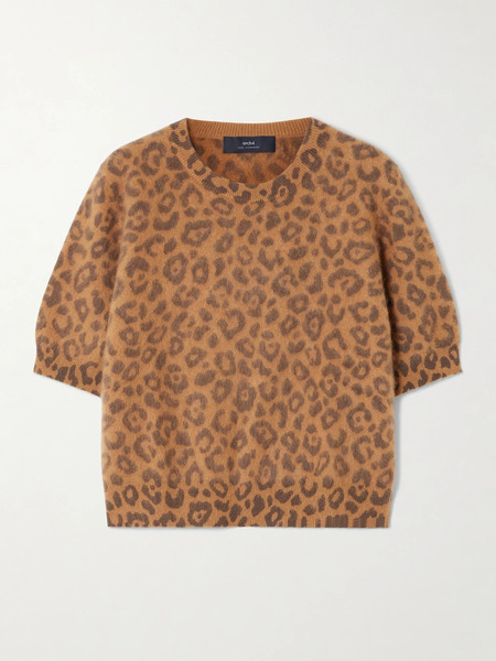 Arch4 Arch4 - Toulon Leopard Brushed-cashmere Sweater - Leopard Print 