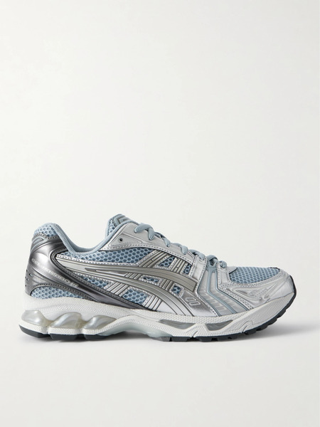  Asics Asics - Gel-kayano 14 Metallic And Rubber-trimmed Mesh Sneakers - Light Blue 