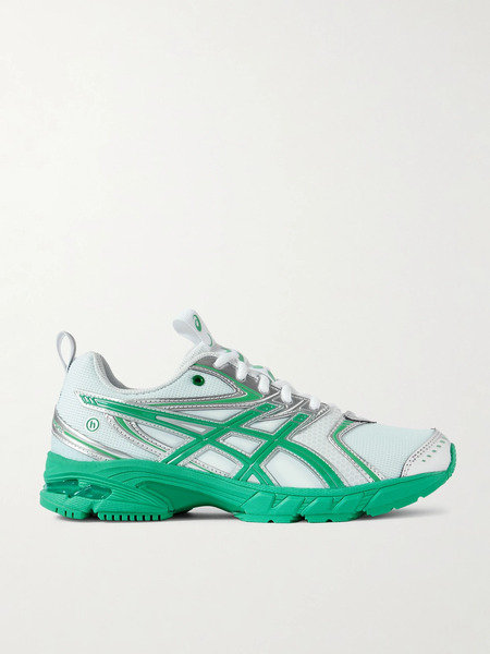  Asics Asics - + Hidden.ny Gel-ds 14 Metallic Rubber-trimmed Mesh Sneakers - Bright Green 
