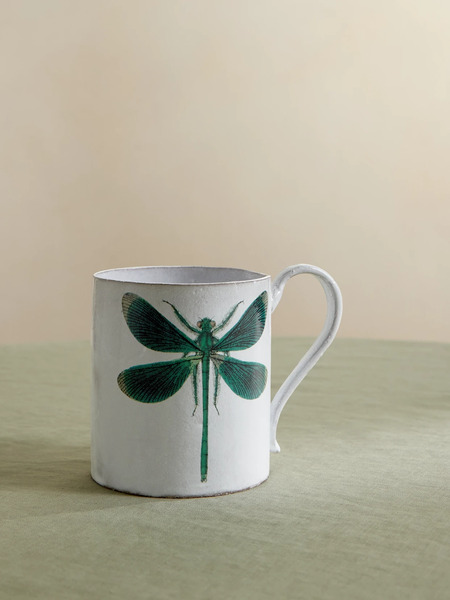  Astier De Villatte Astier De Villatte - + John Derian Printed Ceramic Mug - White 