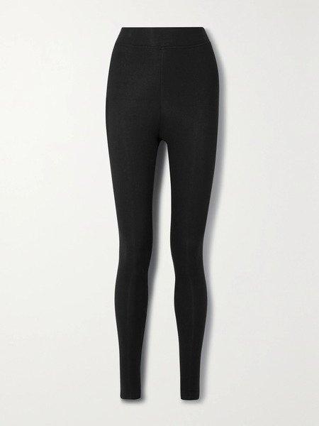  Atm Anthony Thomas Melillo Atm Anthony Thomas Melillo - Ribbed Stretch-modal Jersey Leggings - Black 