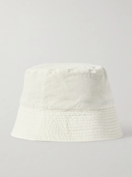  Auralee Auralee - + Kijima Takayuki Finx Cotton-twill Bucket Hat - Ivory 
