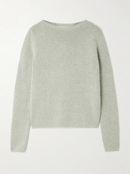  Auralee Auralee - Mélange Cashmere And Silk-blend Sweater - Mint 