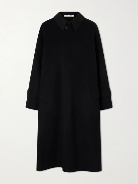  Auralee Auralee - Melton Wool Coat - Black 