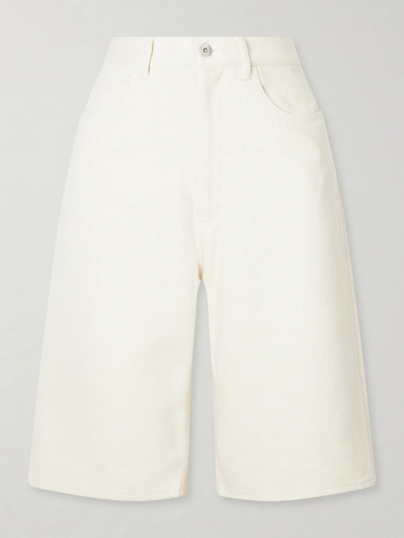  Auralee Auralee - Silk-denim Shorts - Ivory 