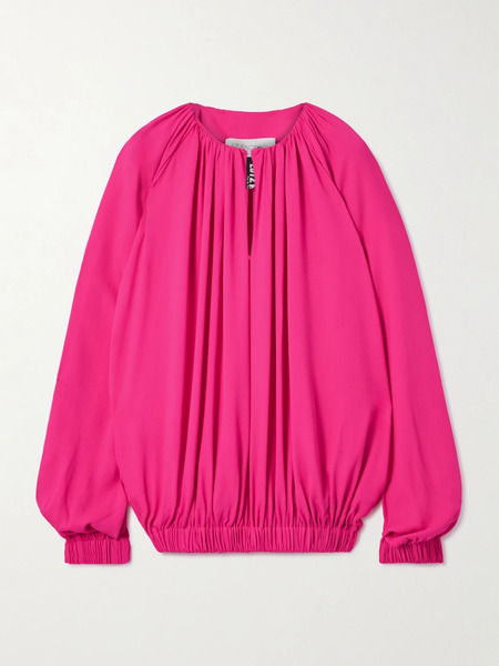  Az Factory Az Factory - Desiree Pleated Twill Blouse - Pink 