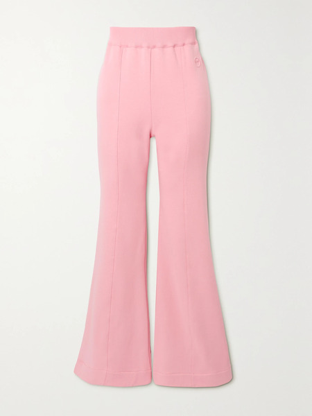  Az Factory Az Factory - Free To Organic Cotton And Seacell-blend Flared Pants - Pink 