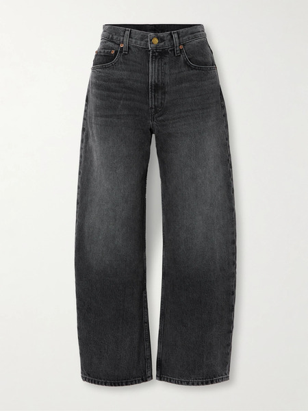  B Sides B Sides - Leroy Mid-rise Wide-leg Jeans - Black 