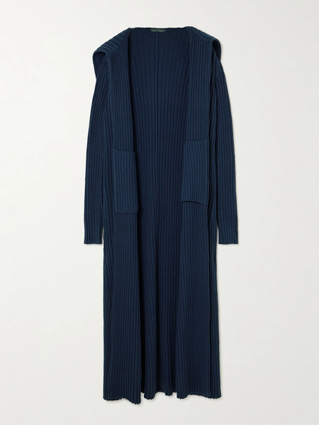 Balenciaga Balenciaga - Ribbed-knit Robe - Navy 