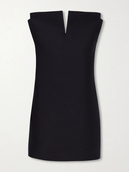  Balenciaga Balenciaga - Vareuse Draped Scuba Mini Dress - Black 