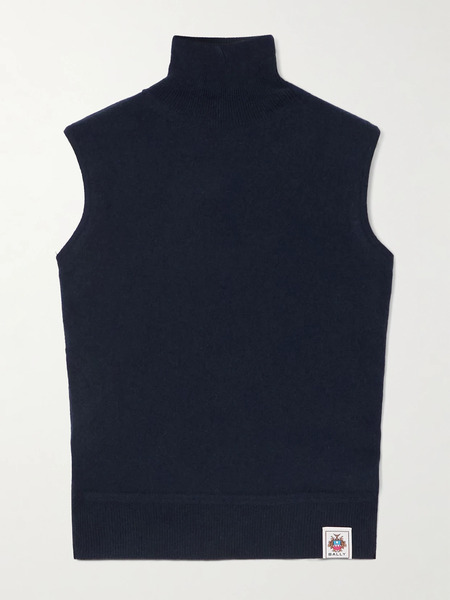  Bally Bally - Cashmere Turtleneck Tank - Navy 
