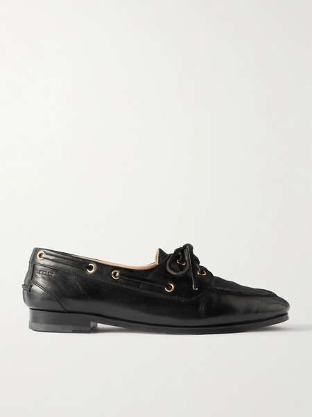  Bally Bally - Pathy Leather Boat Shoes - Black 