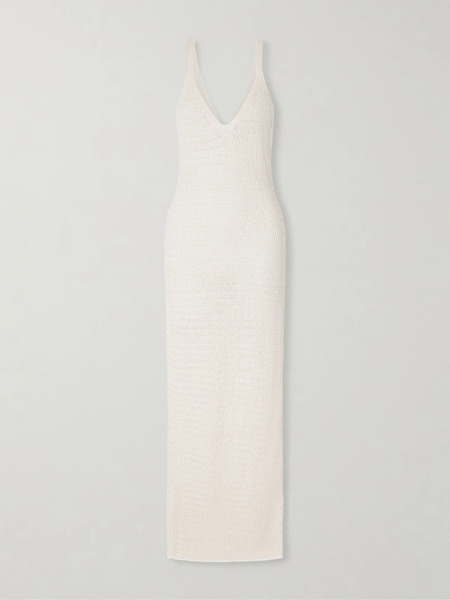  Balmain Balmain - Crocheted Maxi Dress - Off-white 
