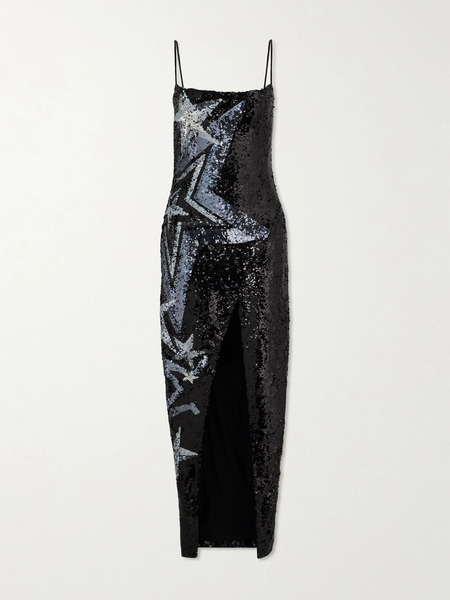  Balmain Balmain - Sequined Tulle Gown - Black 