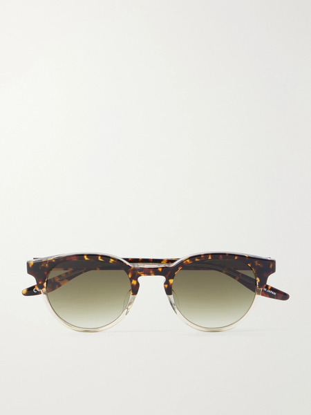  Barton Perreira Barton Perreira - Beckford Sun Round-frame Tortoiseshell Acetate Sunglasses - One Size 