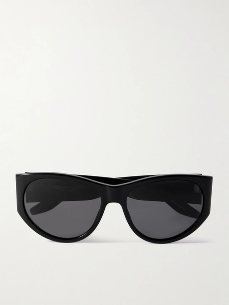  Barton Perreira Barton Perreira - Cruz Cat-eye Acetate Sunglasses - Black 
