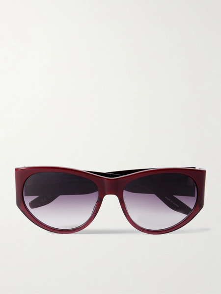  Barton Perreira Barton Perreira - Cruz Cat-eye Acetate Sunglasses - Burgundy 