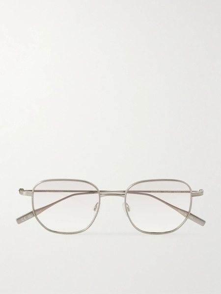  Barton Perreira Barton Perreira - Revere Square-frame Gunmetal-tone Titanium Sunglasses - Gray 
