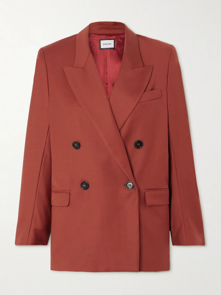 Beare Park Beare Park - Double-breasted Wool Blazer - Copper 