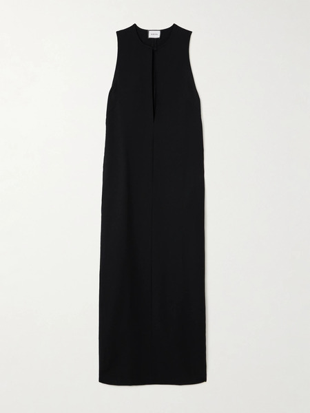  Beare Park Beare Park - Wool-crepe Maxi Dress - Black 