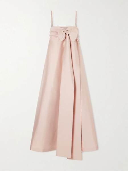  Bernadette Bernadette - Bailey Bow-detailed Taffeta Gown - Pink 