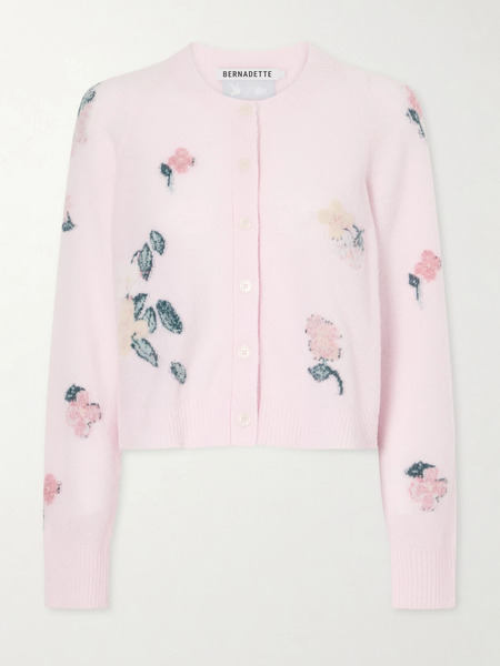  Bernadette Bernadette - Clemence Wool-blend Cardigan - Pink 