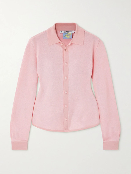 Bernadette Bernadette - Tina Piqué Cardigan - Pink 