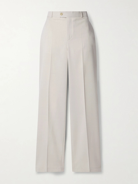 Bettter Bettter - + Net Sustain Grain De Poudre Wool-blend Straight-leg Pants - Beige 