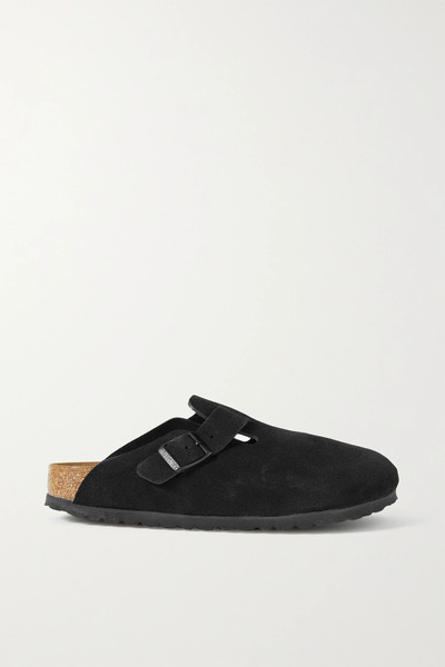  Birkenstock Birkenstock - Boston Suede Clogs - Black 