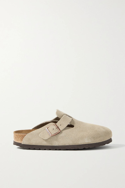  Birkenstock Birkenstock - Boston Suede Clogs - Taupe 