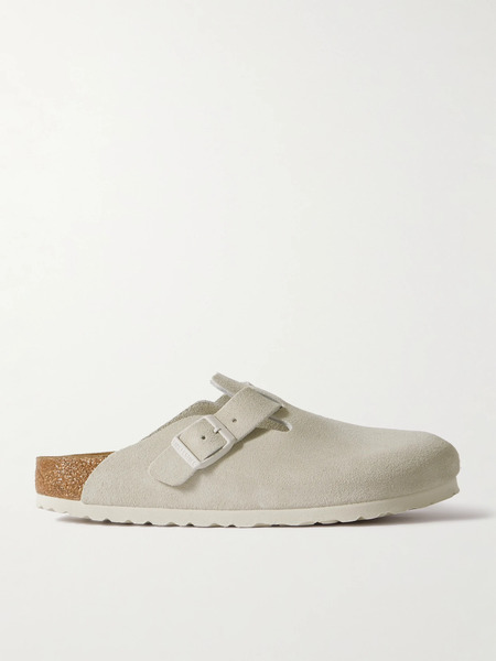  Birkenstock Birkenstock - Boston Suede Clogs - White 