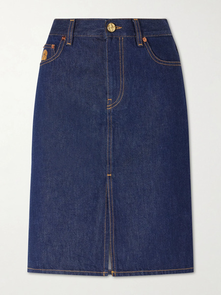  Blazé Milano Blazé Milano - Denim Midi Skirt - Dark Denim 