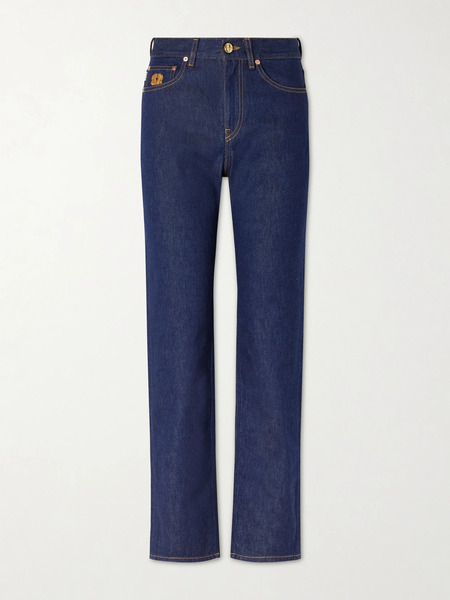  Blazé Milano Blazé Milano - Mid-rise Straight-leg Jeans - Dark Denim 