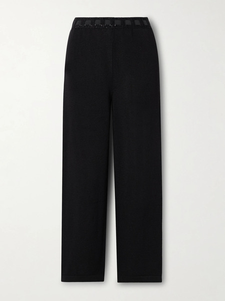  Bode Bode - Johnny Cotton Straight-leg Pants - Black 