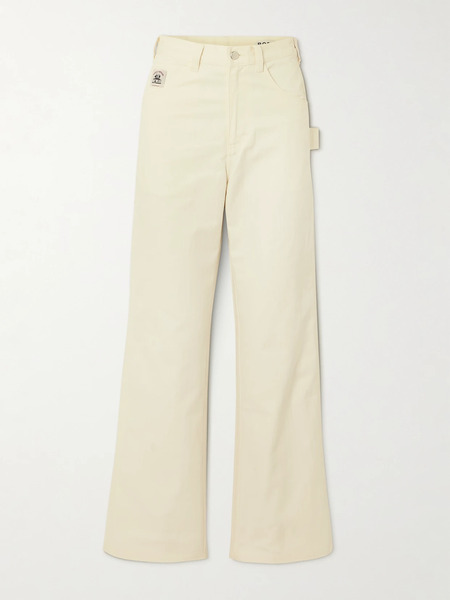  Bode Bode - Knolly Brook High-rise Straight-leg Jeans - White 