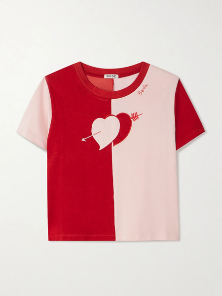  Bode Bode - Wonderland Embroidered Jersey T-shirt - Small 