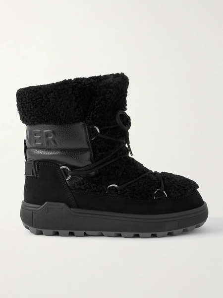  Bogner Bogner - Chamonix Shearling, Textured-leather And Suede Snow Boots - Black 