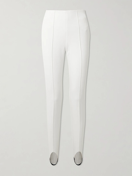  Bogner Bogner - Elaine Embroidered Stretch Stirrup Ski Pants - Off-white 